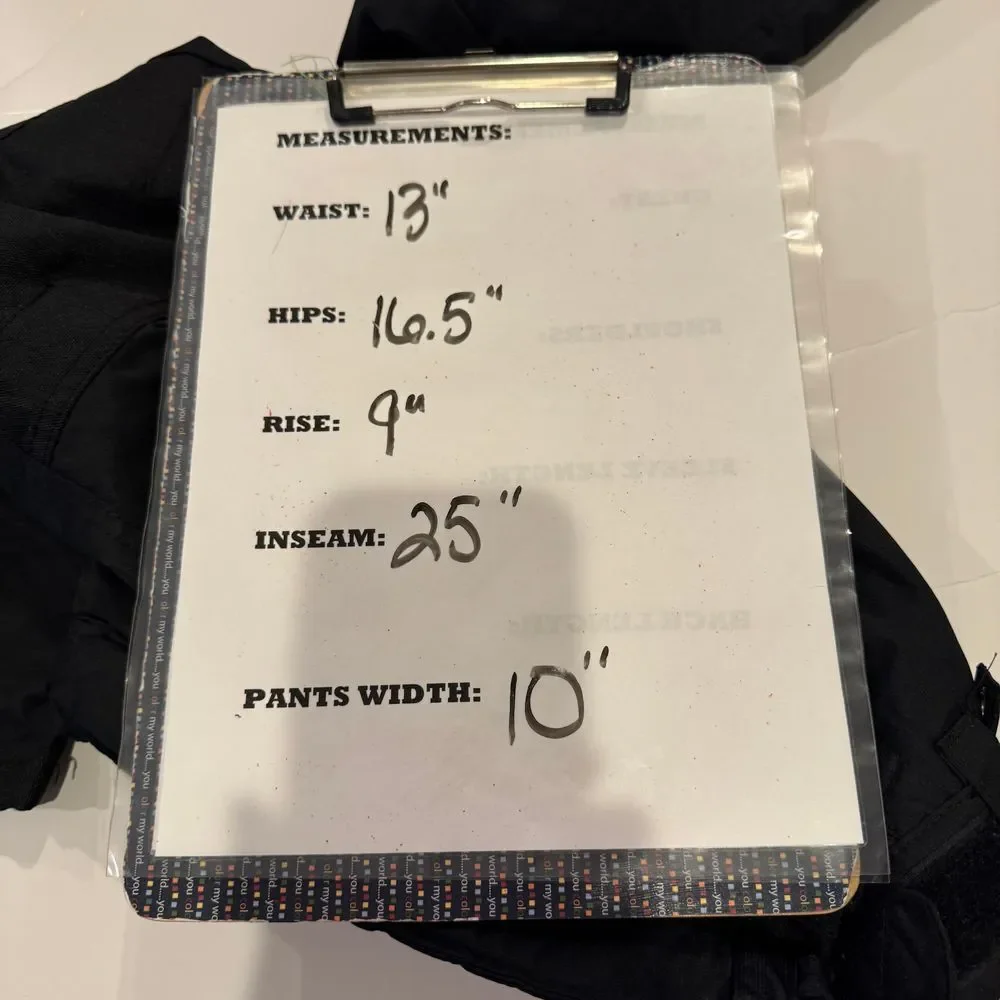SKIGEAR Ski‎ Snow Board Pants YOUTH MED Black Front Zip Gators Reinforced Rear